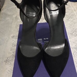 Stuart Weitzman Black Suede Heels